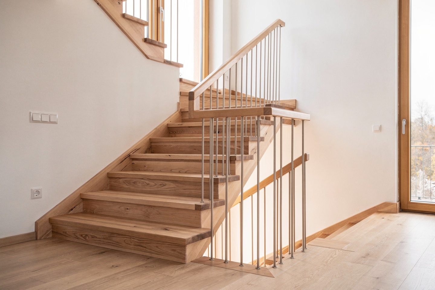 Holztreppen in Ahorn – Treppenbau