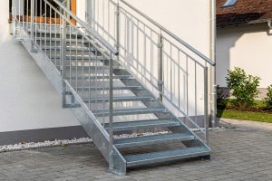 Stahltreppen in Bieberehren – Treppenbau
