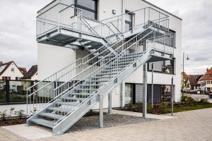 Stahltreppen in Mergentheim – Treppenbau