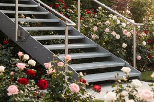 Stahltreppen in Rosengarten – Treppenbau