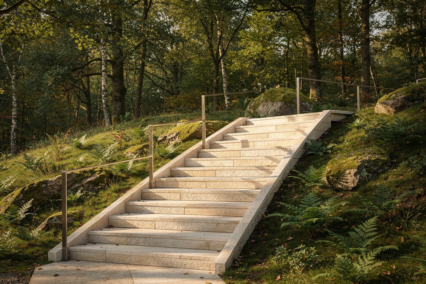 Wangentreppen in Odenwald – Treppenbau